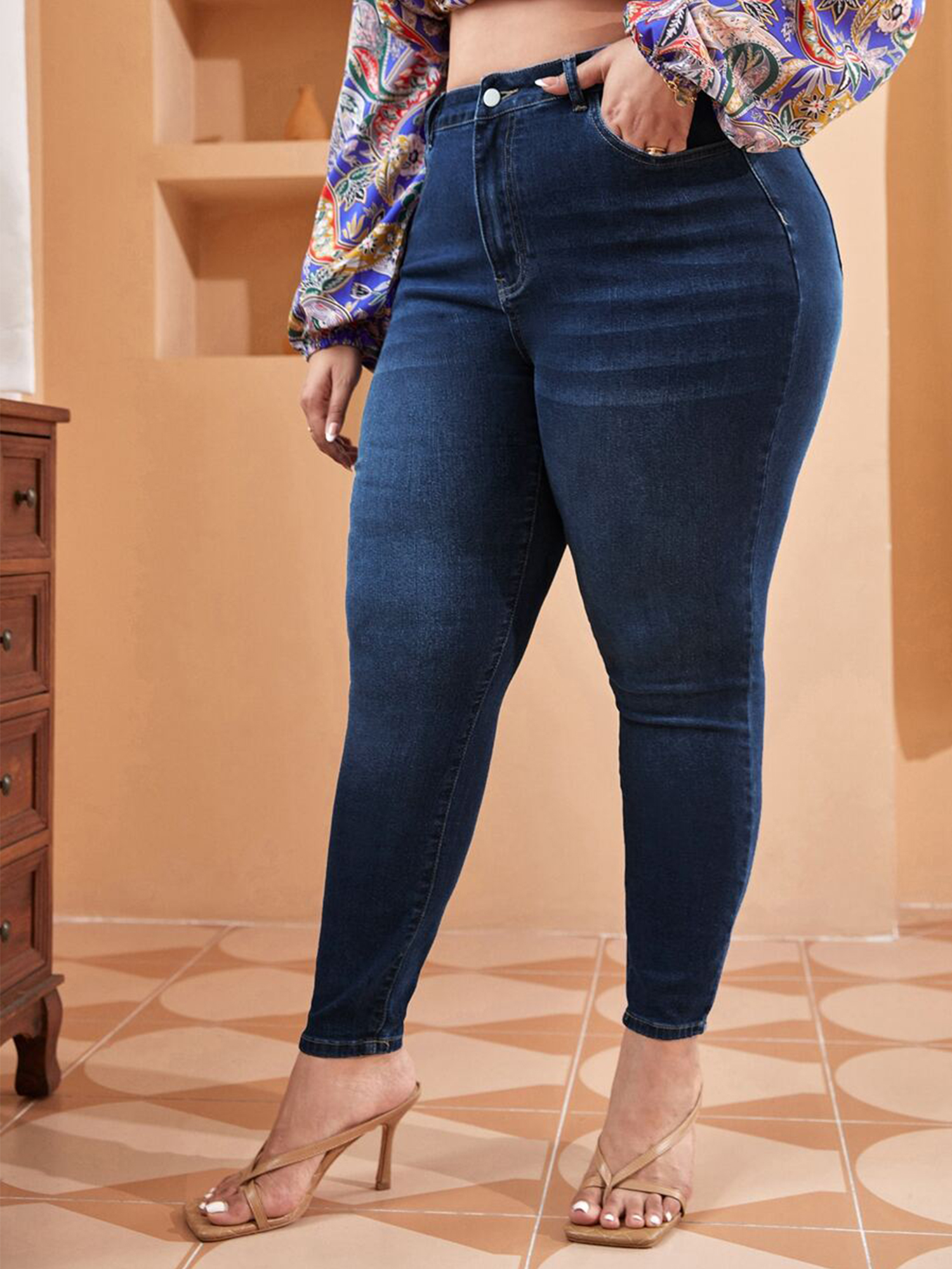 Plus Size Skinny Jeans For Wom - Mom Jeans Women avis et prix