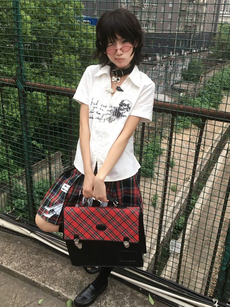 Y2k Japanese V-neck Slim Shirt - Women'S Fashion In The 90S avis et prix