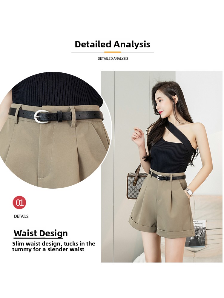 High Waist Wide Leg Short Pant - Women'S Fashion Utility Pants avis et prix