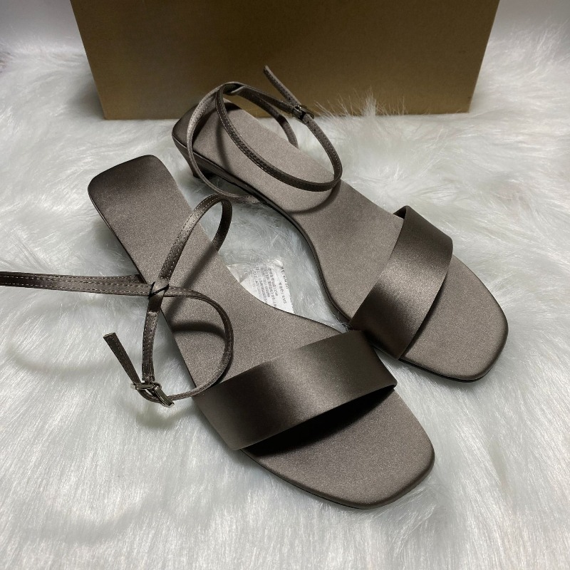 Luxury Satin Ankle Strap Low H - Women Fashion Brand avis et prix