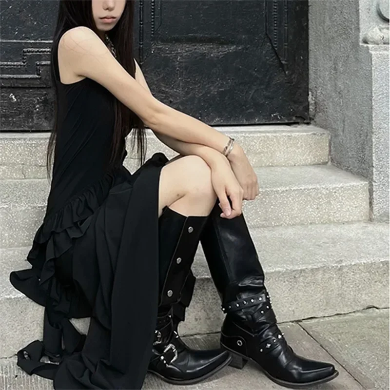 Fashion Women Punk Knee-High P - Women'S Fashion Trends avis et prix