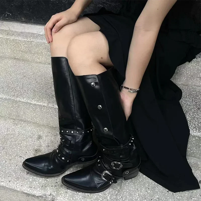 Fashion Women Punk Knee-High P - Women'S Fashion Trends avis et prix