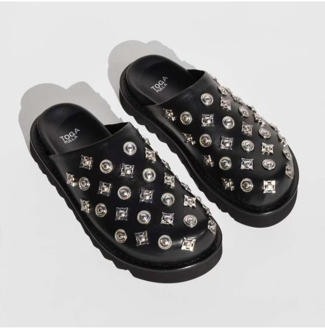 Rivet Studded Women Clogs Plat - Women'S Fashion Edgy avis et prix