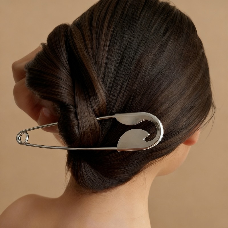 Bold Safety Pin Oversized Hair - Women'S Fashion Edgy avis et prix