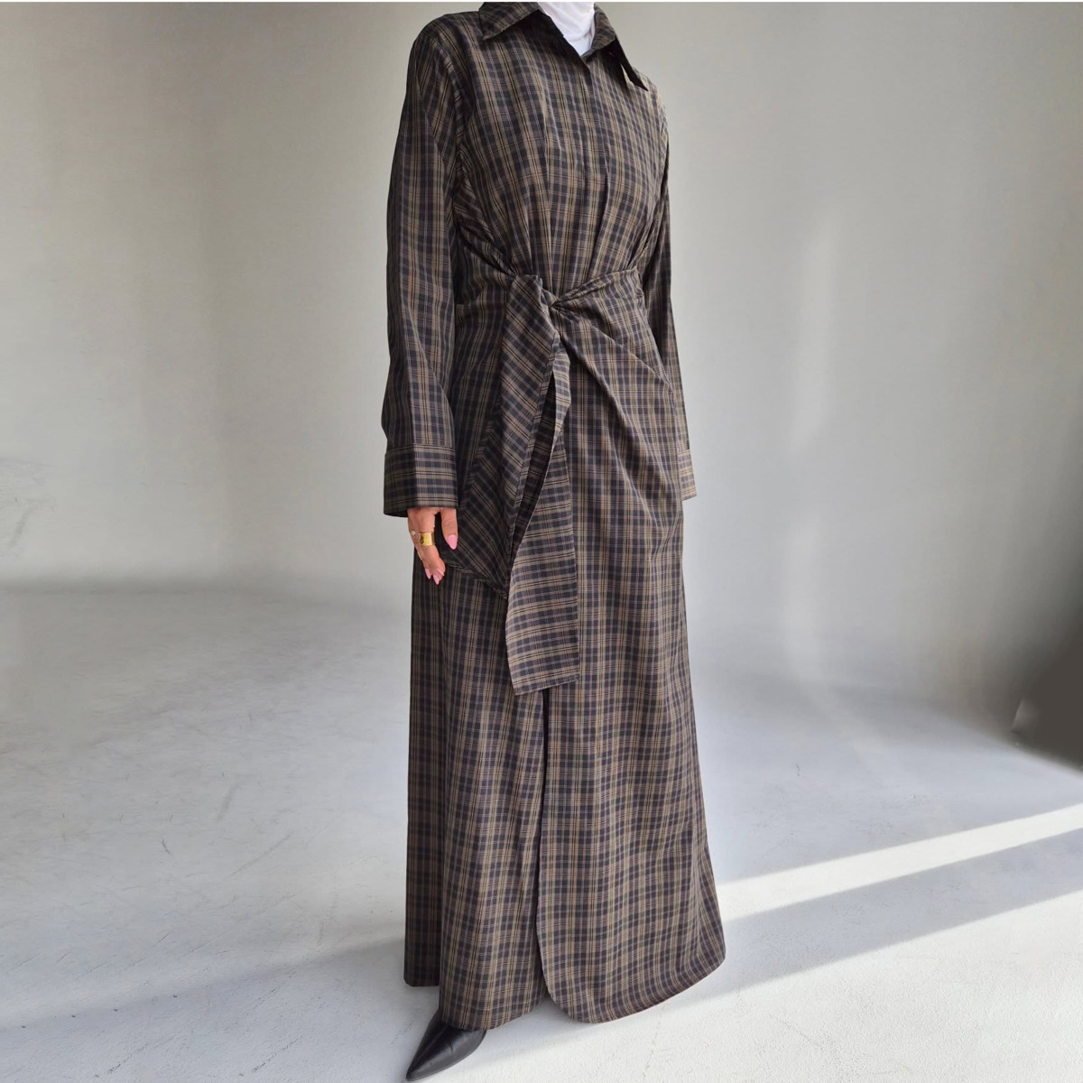 VTKW 2026 New Arrival Women Da - Belted Shirt Dress avis et prix