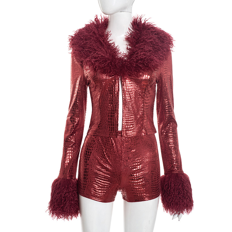 Red Serpentine Metallic Gildin - Women'S Fashion Gilded Age avis et prix