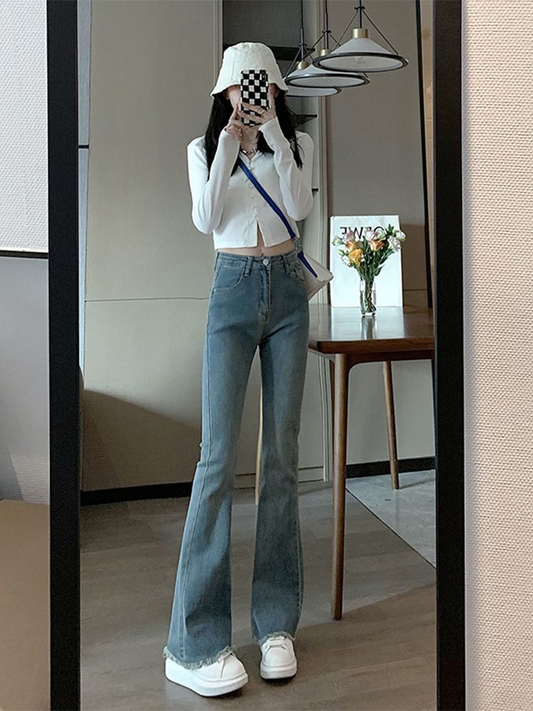 Wide Jeans Women Trousers With - Women'S Fashion Utility Pants avis et prix