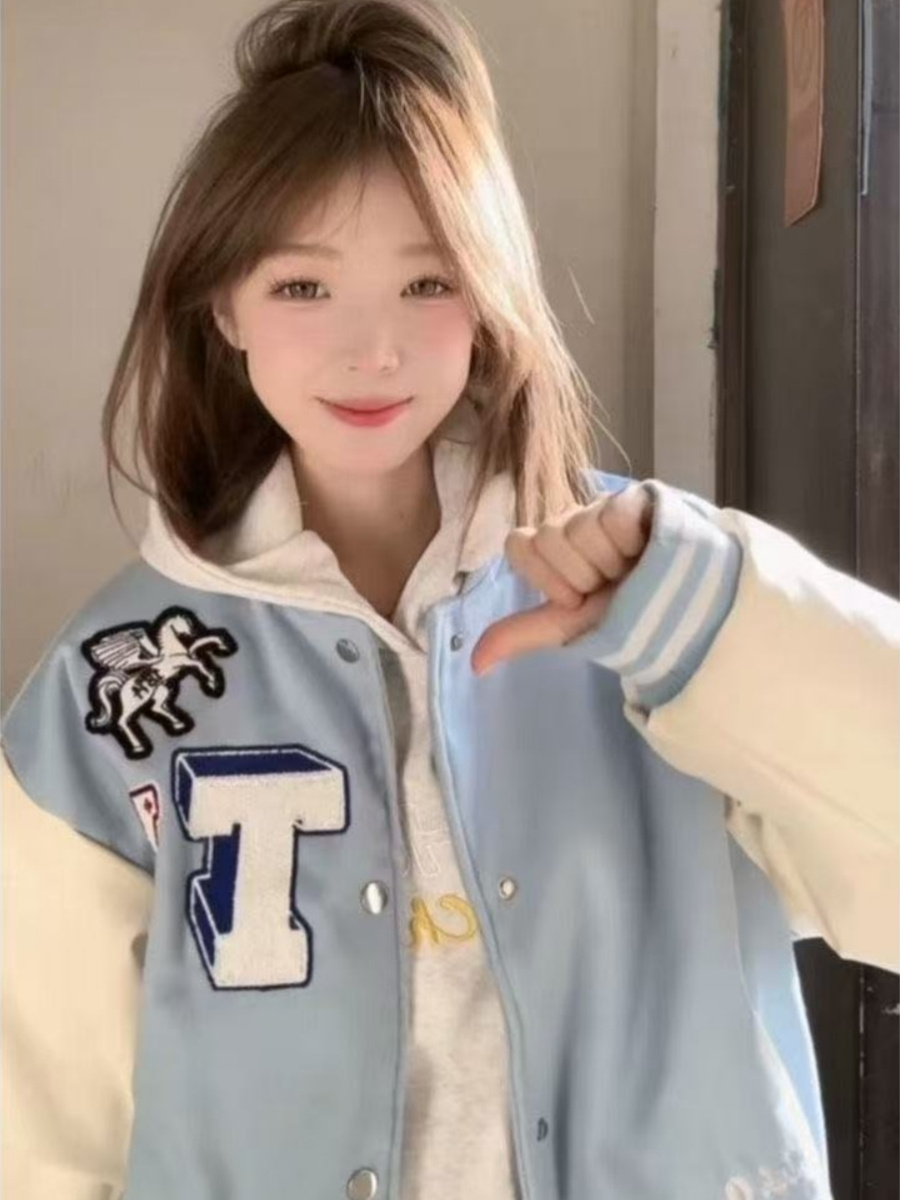 Baseball Jackets Kpop Womens A - Women'S Fashion Utility Jacket avis et prix