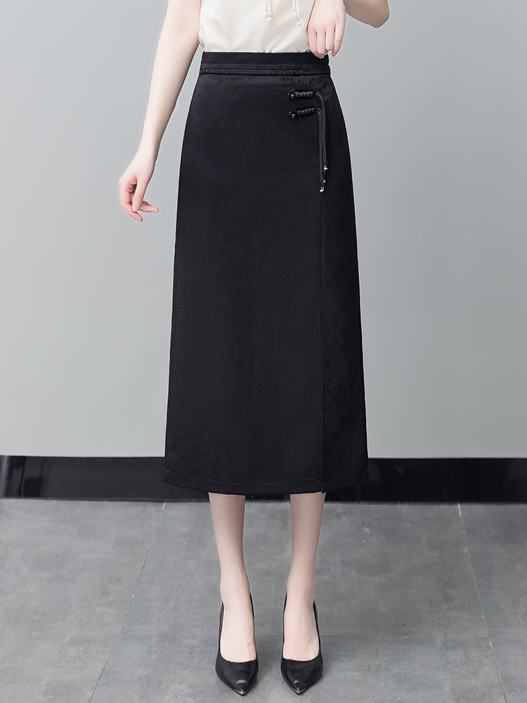 High Waist A-Line Midi Skirt W - A-Line Skirt Midi avis et prix