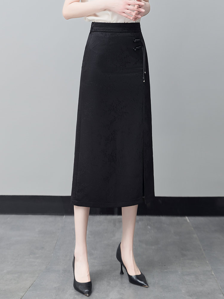 High Waist A-Line Midi Skirt W - A-Line Skirt Midi avis et prix