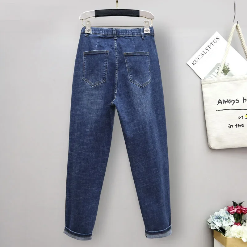 XL-6XL Spring Autumn Large Siz - Mom Jeans Women avis et prix