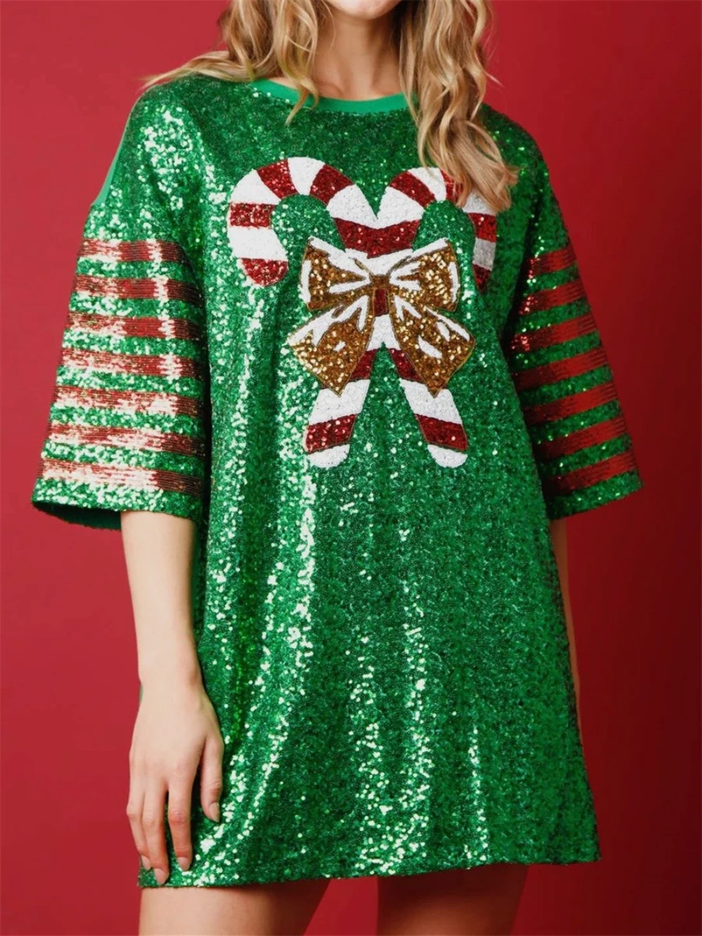 Women Sequined  Long T-Shirts  - Women'S Fashion Rugby Top avis et prix