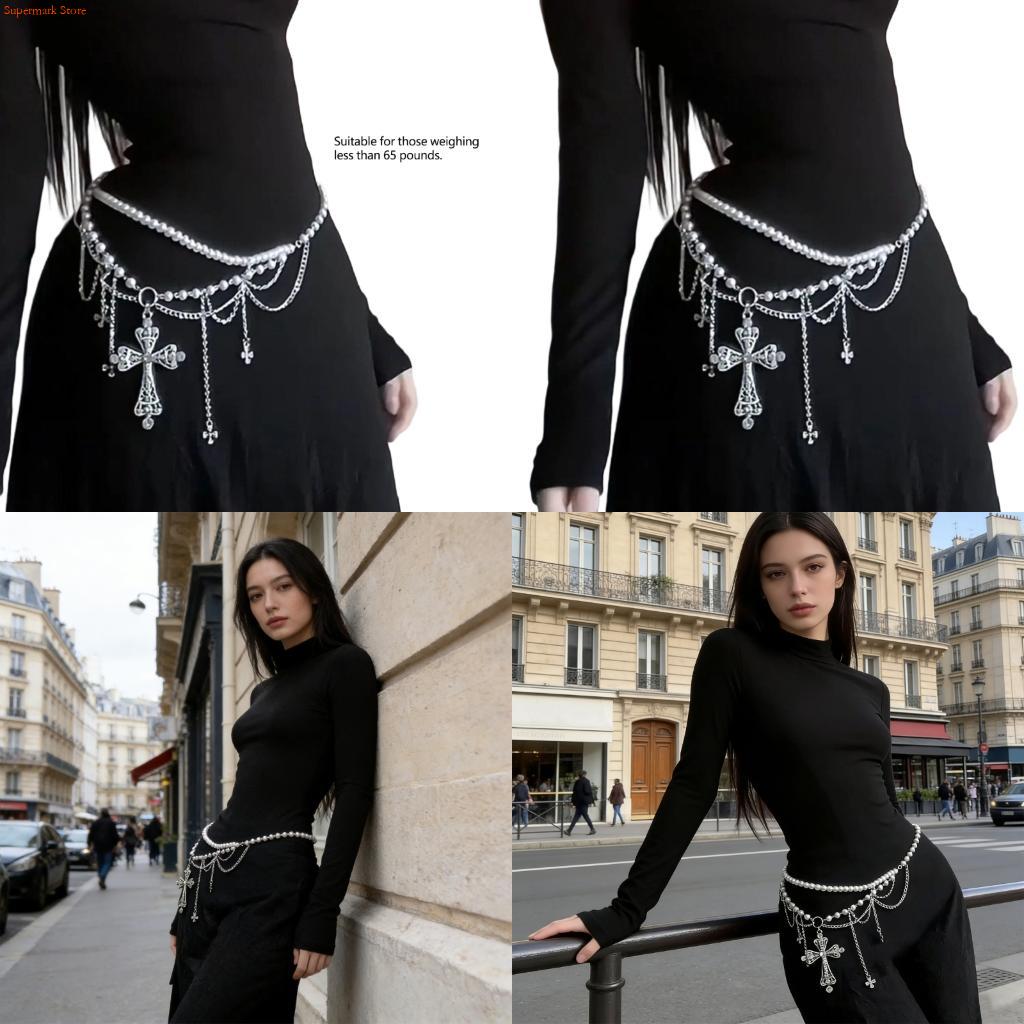 Q5WE 2000s Gothic Waist Belt M - Women'S Fashion Edgy avis et prix