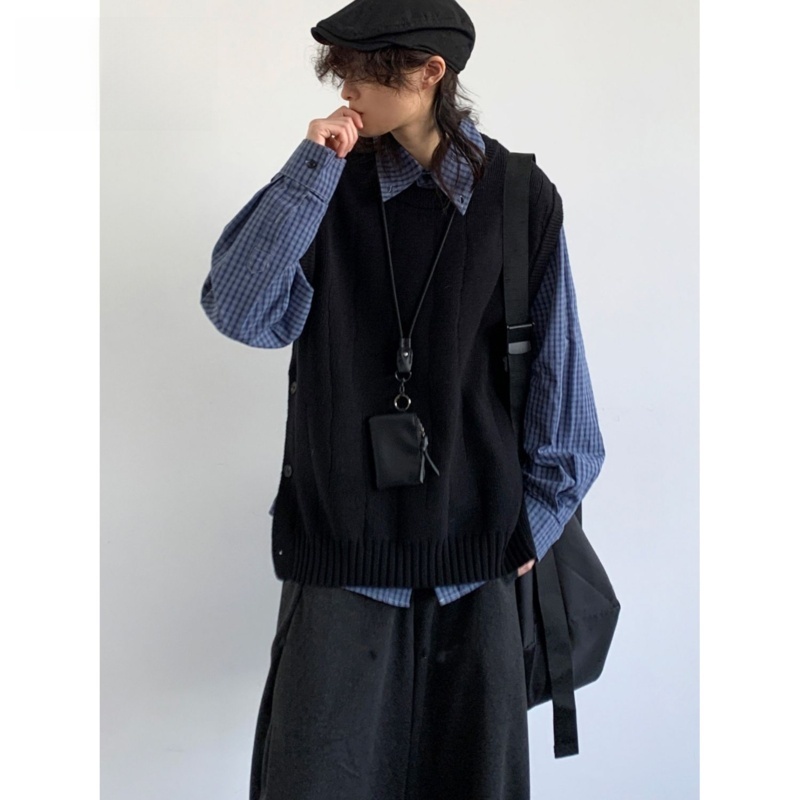Bla Knitted Vest Set for Men A - Knitted Vest Women avis et prix