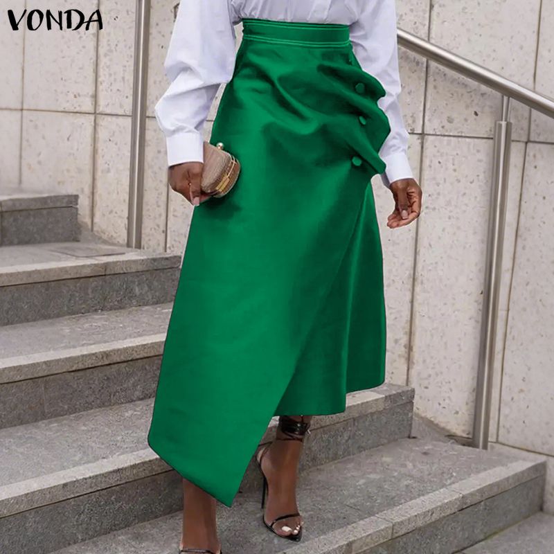 VONDA Plus Size 5XL Elegant Wo - A-Line Skirt Midi avis et prix