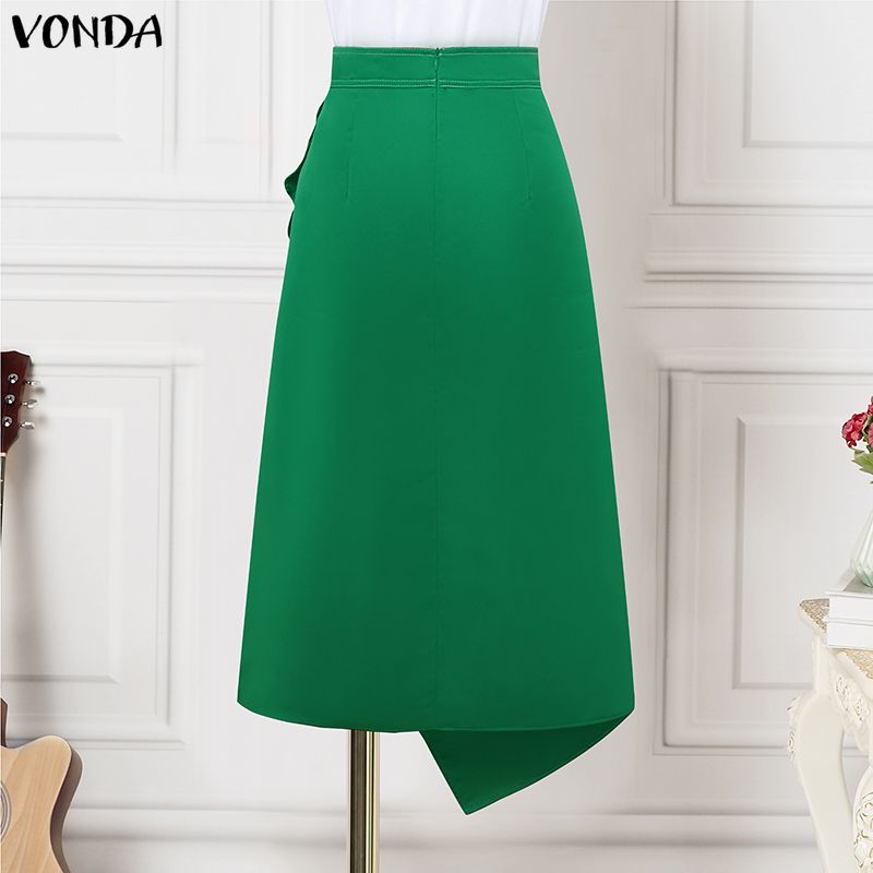 VONDA Plus Size 5XL Elegant Wo - A-Line Skirt Midi avis et prix