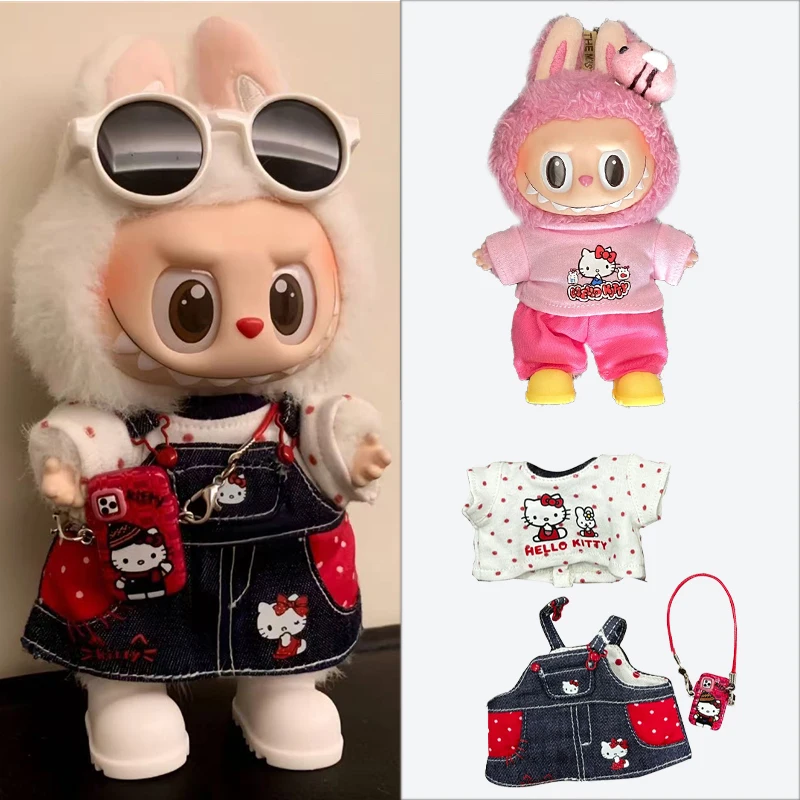 15 17cm For Labubu Doll Polka  - Belted Shirt Dress avis et prix
