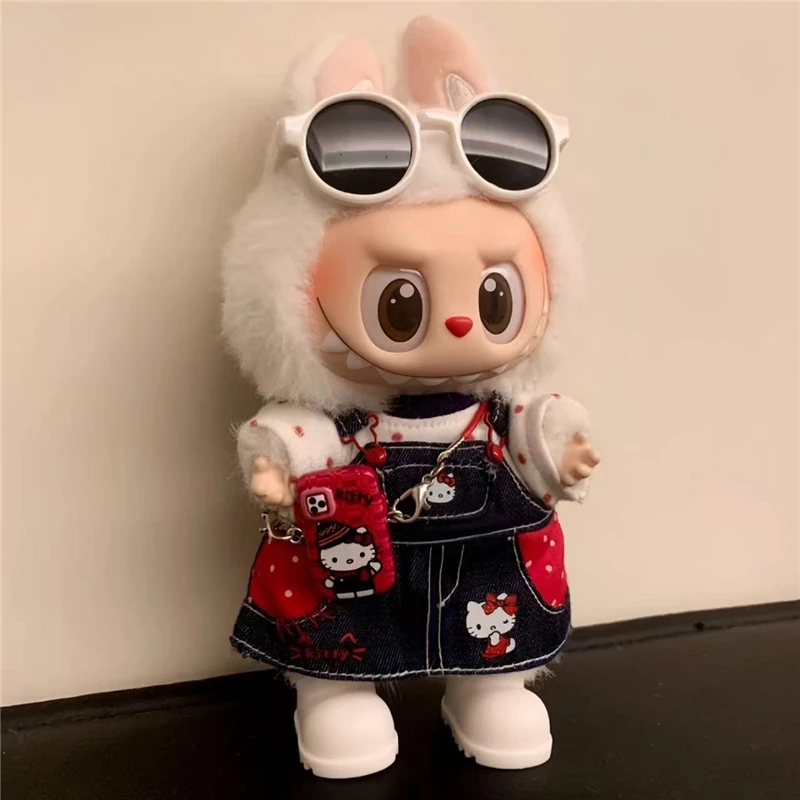 15 17cm For Labubu Doll Polka  - Belted Shirt Dress avis et prix