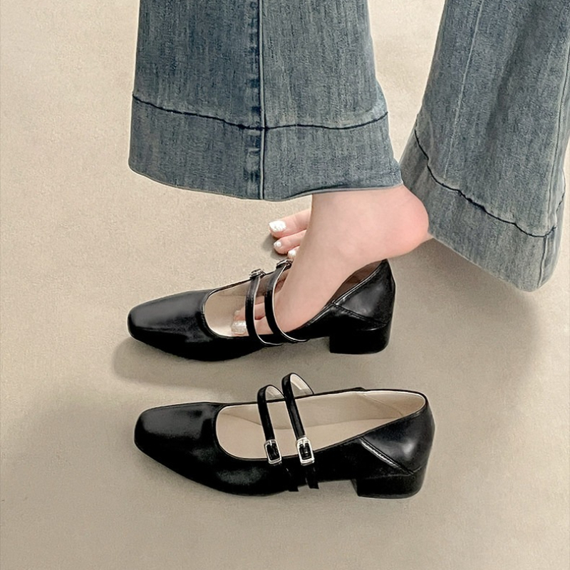 Square Toe Low Heel Women Silv - Fashion Women Belt avis et prix