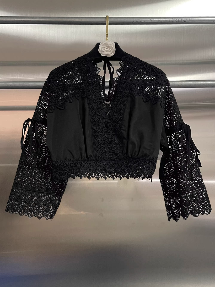 GALCAUR Black Spliced Lace Two - Women'S Fashion Edgy avis et prix