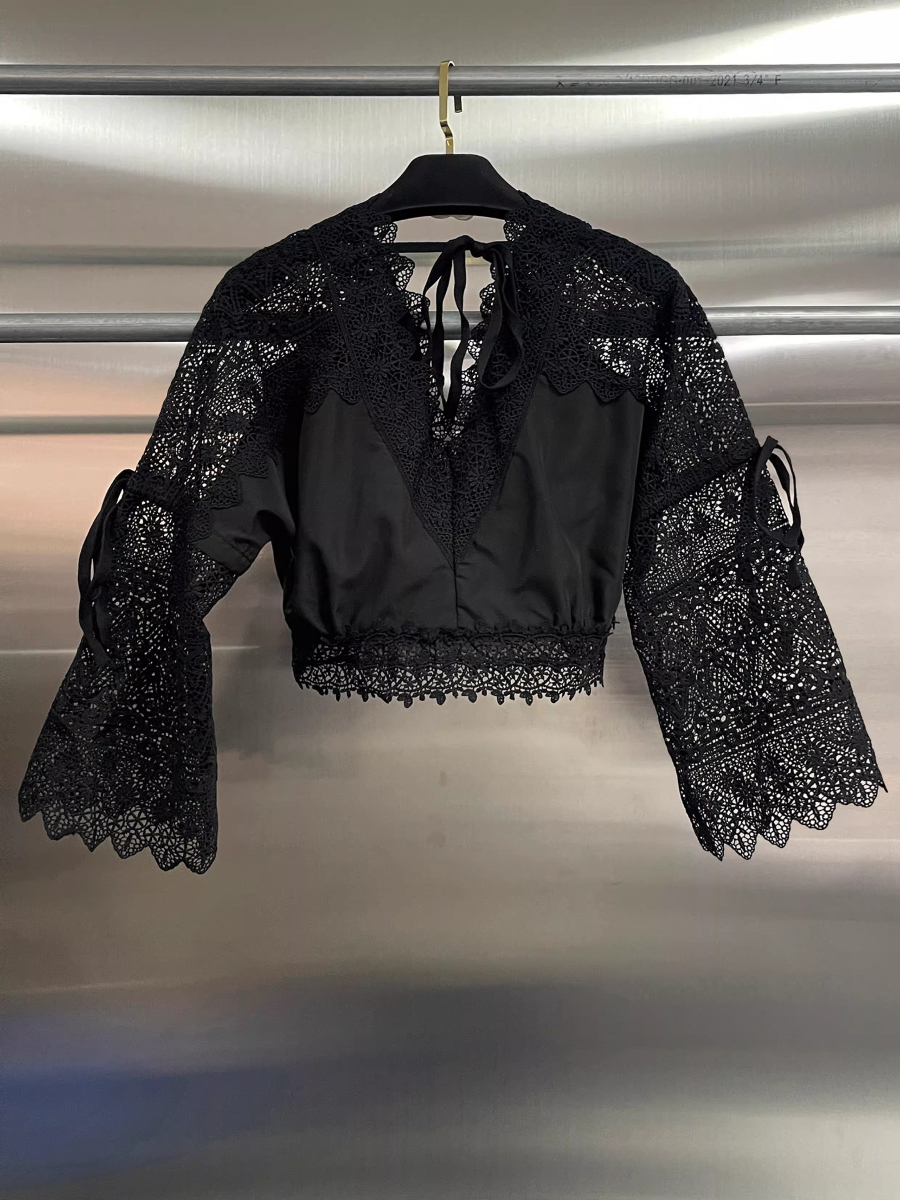 GALCAUR Black Spliced Lace Two - Women'S Fashion Edgy avis et prix