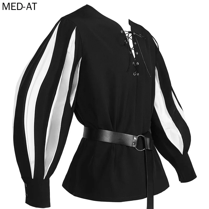 Men's Medieval Cosplay Hallowe - Belted Shirt Dress avis et prix
