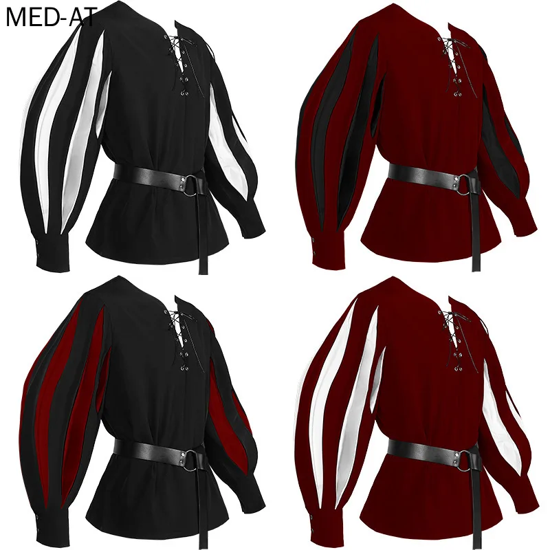Men's Medieval Cosplay Hallowe - Belted Shirt Dress avis et prix