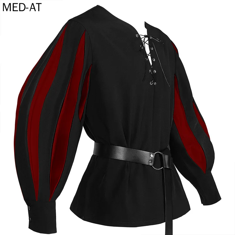 Men's Medieval Cosplay Hallowe - Belted Shirt Dress avis et prix