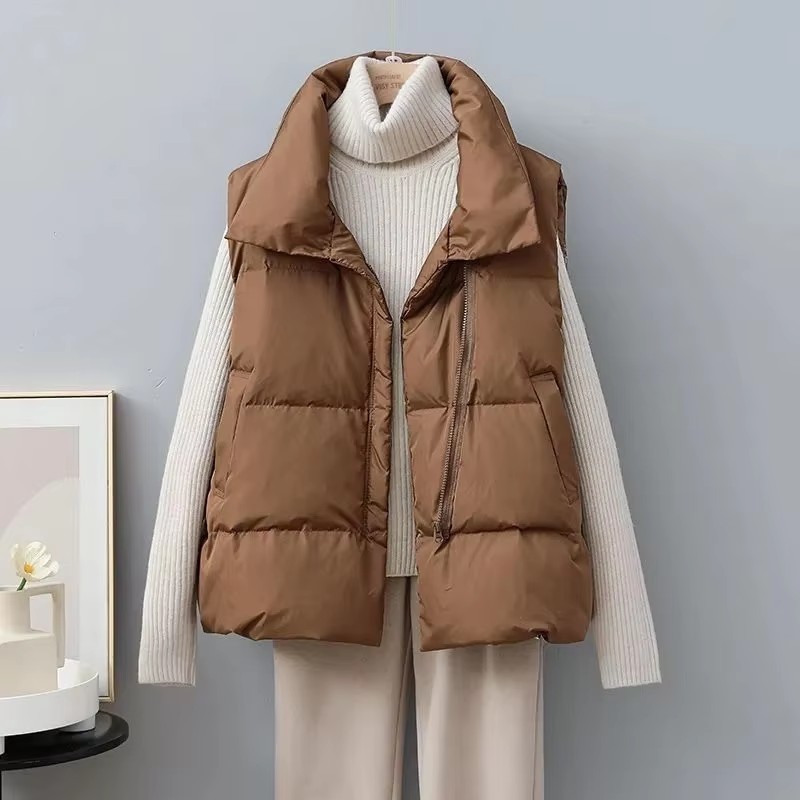 2025 New Winter Warm Cropped V - Puffer Vest Fashion Women avis et prix