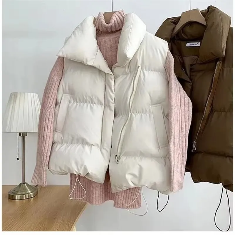 2025 New Winter Warm Cropped V - Puffer Vest Fashion Women avis et prix