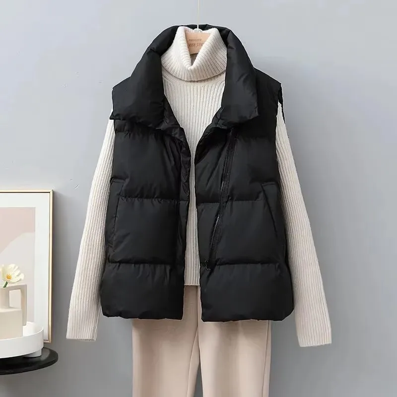2025 New Winter Warm Cropped V - Puffer Vest Fashion Women avis et prix