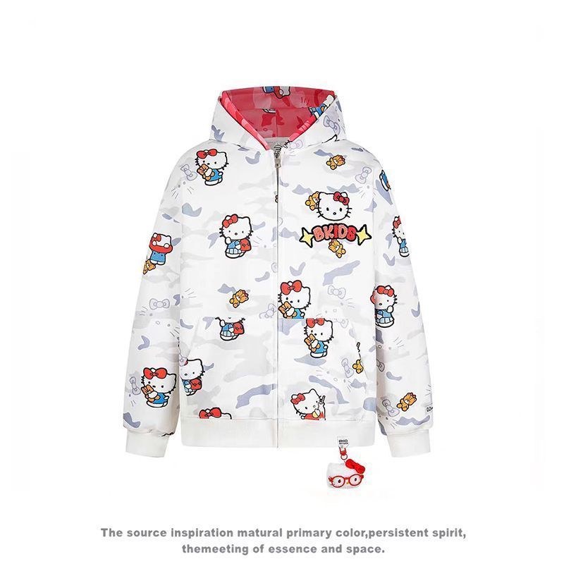 Ins New Hello Kitty Bapes Camo - Women'S Fashion Hoodies avis et prix