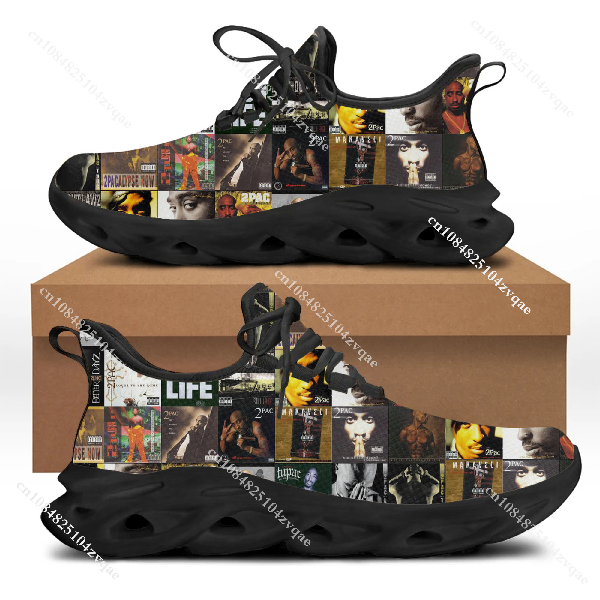 Tupac Rapper 2Pac Flats Sneake - Women'S Fashion Running Shoes avis et prix