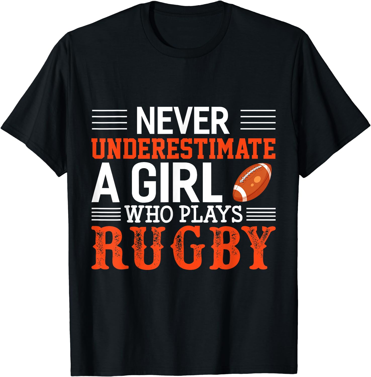 Funny Rugby Never Underestimat - Women'S Fashion Rugby Top avis et prix