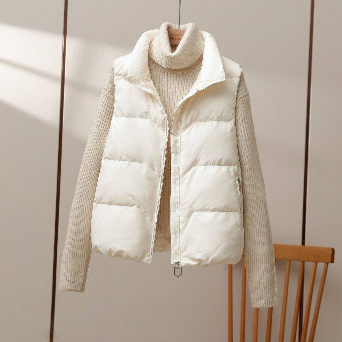 2025 New Winter Warm Cropped V - Puffer Vest Fashion Women avis et prix