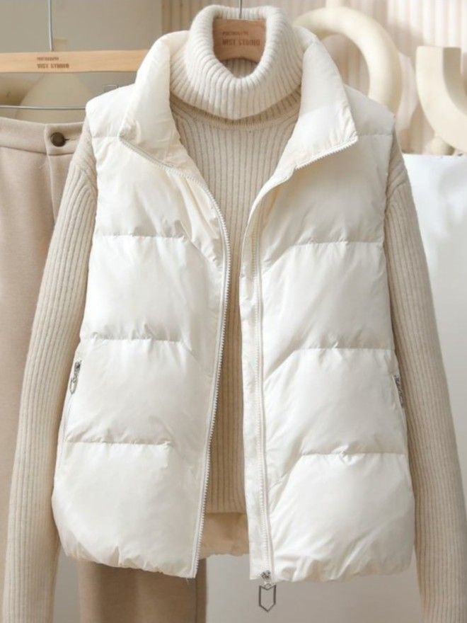 2025 New Winter Warm Cropped V - Puffer Vest Fashion Women avis et prix