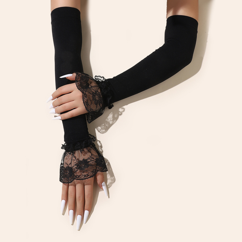 Fashion Long Lace Arm Sleeves  - Women'S Fashion Gloves avis et prix
