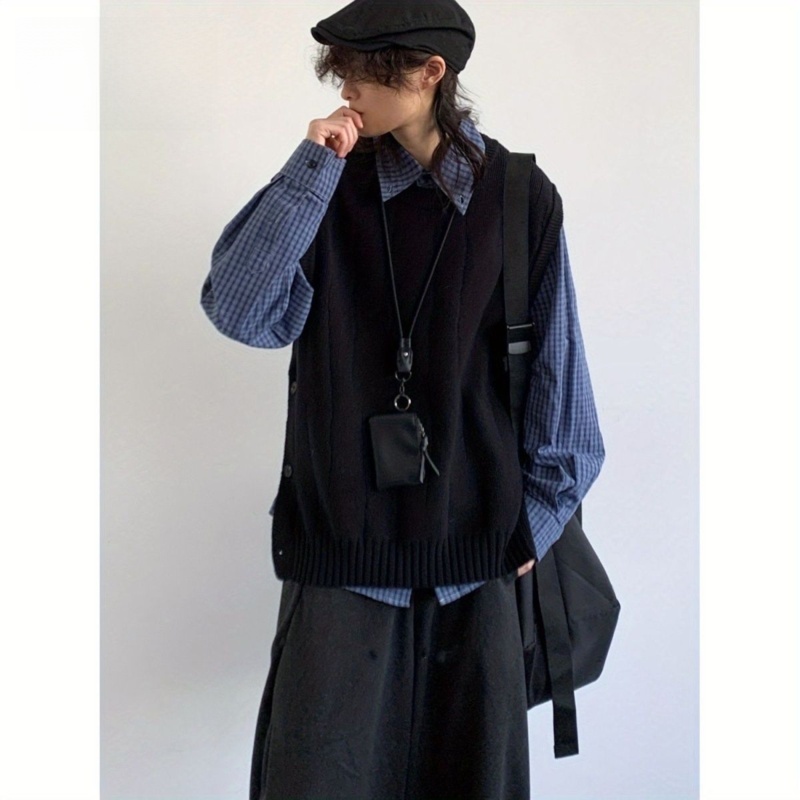 Bla Knitted Vest Set for Men A - Knitted Vest Women avis et prix