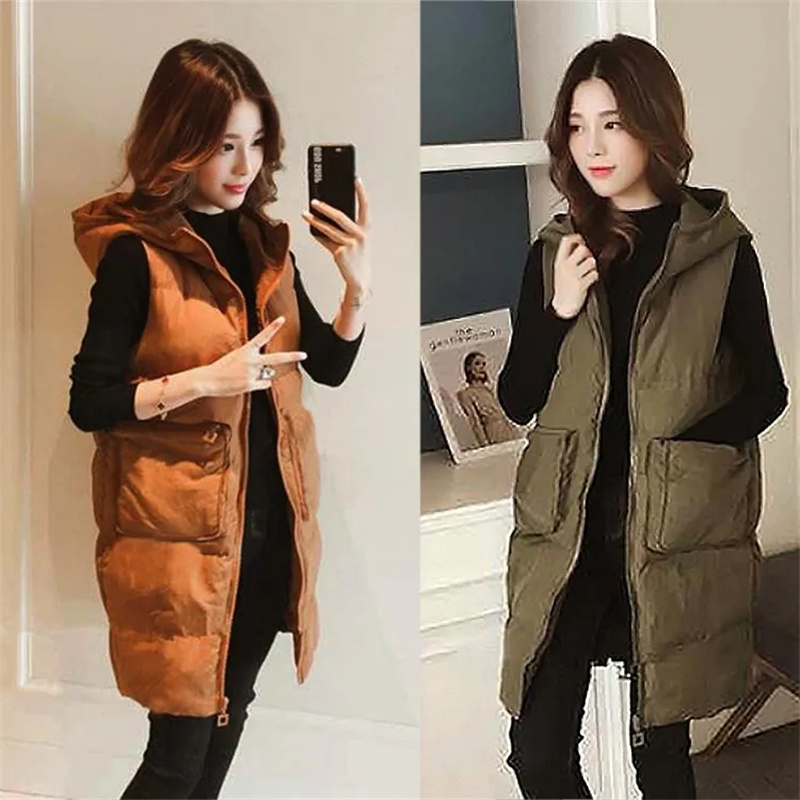 2026 New Winter Sleeveless Tan - Puffer Vest Fashion Women avis et prix