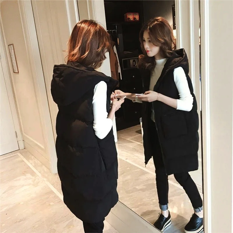 2026 New Winter Sleeveless Tan - Puffer Vest Fashion Women avis et prix