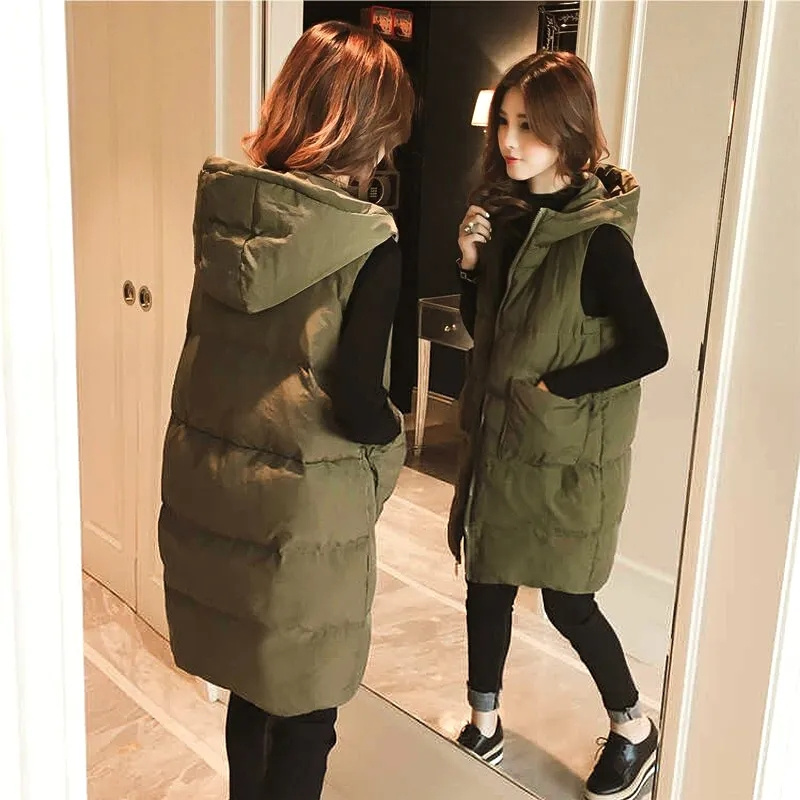 2026 New Winter Sleeveless Tan - Puffer Vest Fashion Women avis et prix