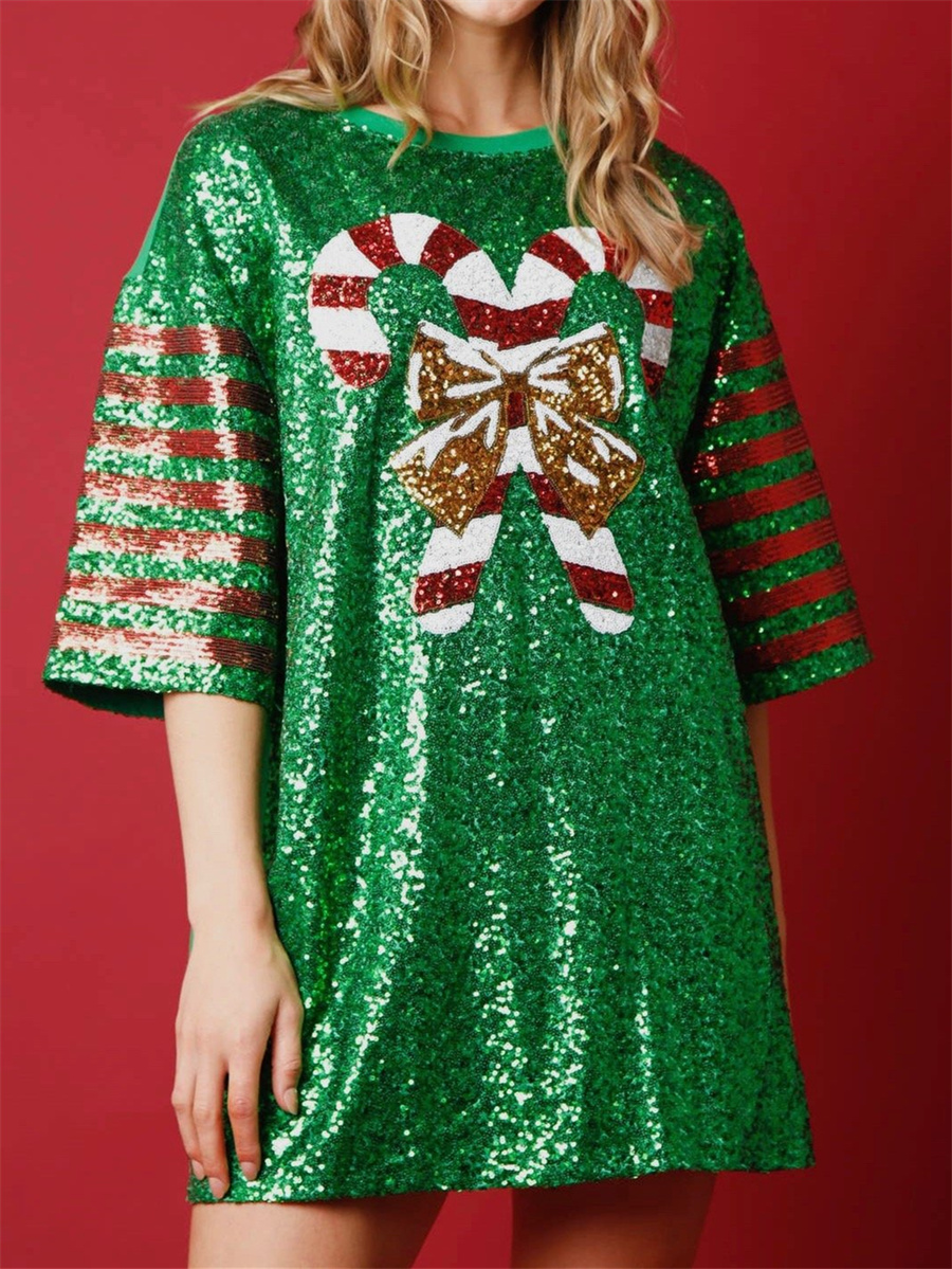 Women Sequined  Long T-Shirts  - Women'S Fashion Rugby Top avis et prix