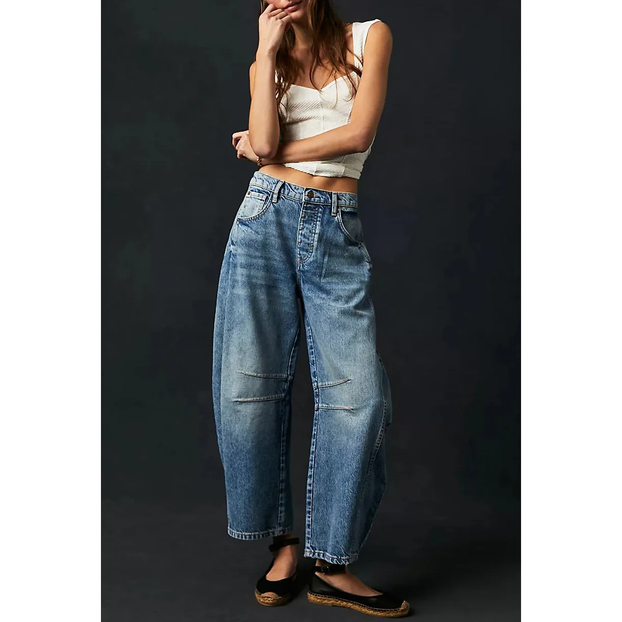Mom Jeans Denim Women Wide Leg - Mom Jeans Women avis et prix