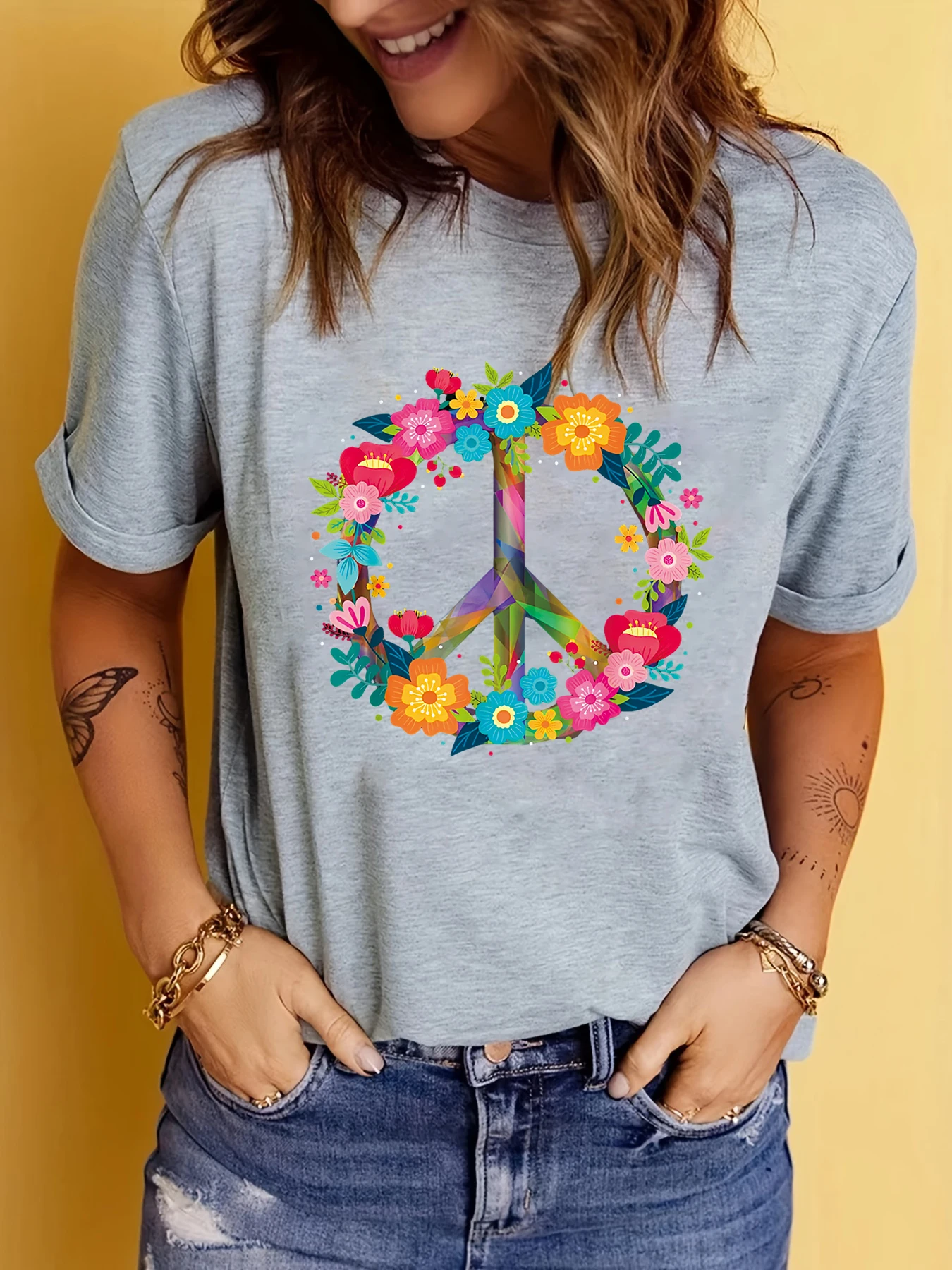 Peace Love Hippie Costume Tie  - Women'S Fashion From The 70S avis et prix