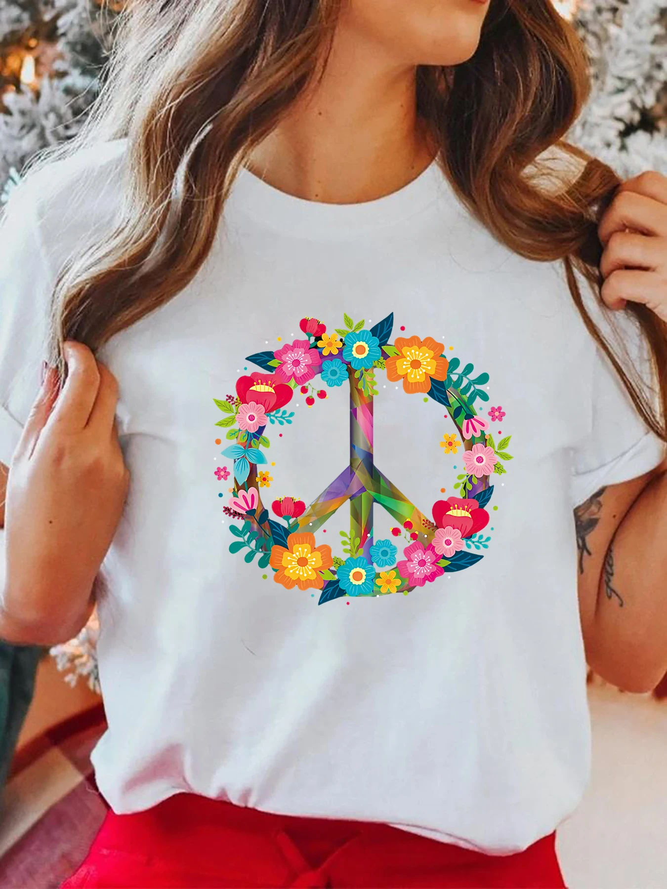 Peace Love Hippie Costume Tie  - Women'S Fashion From The 70S avis et prix