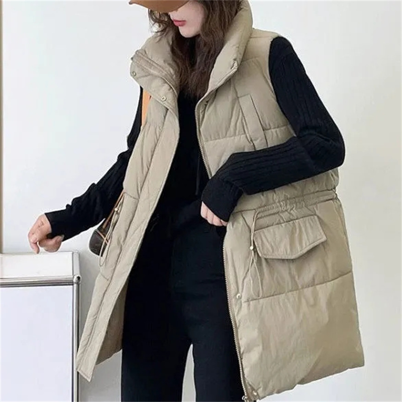 2025 New Women's Medium-length - Puffer Vest Fashion Women avis et prix
