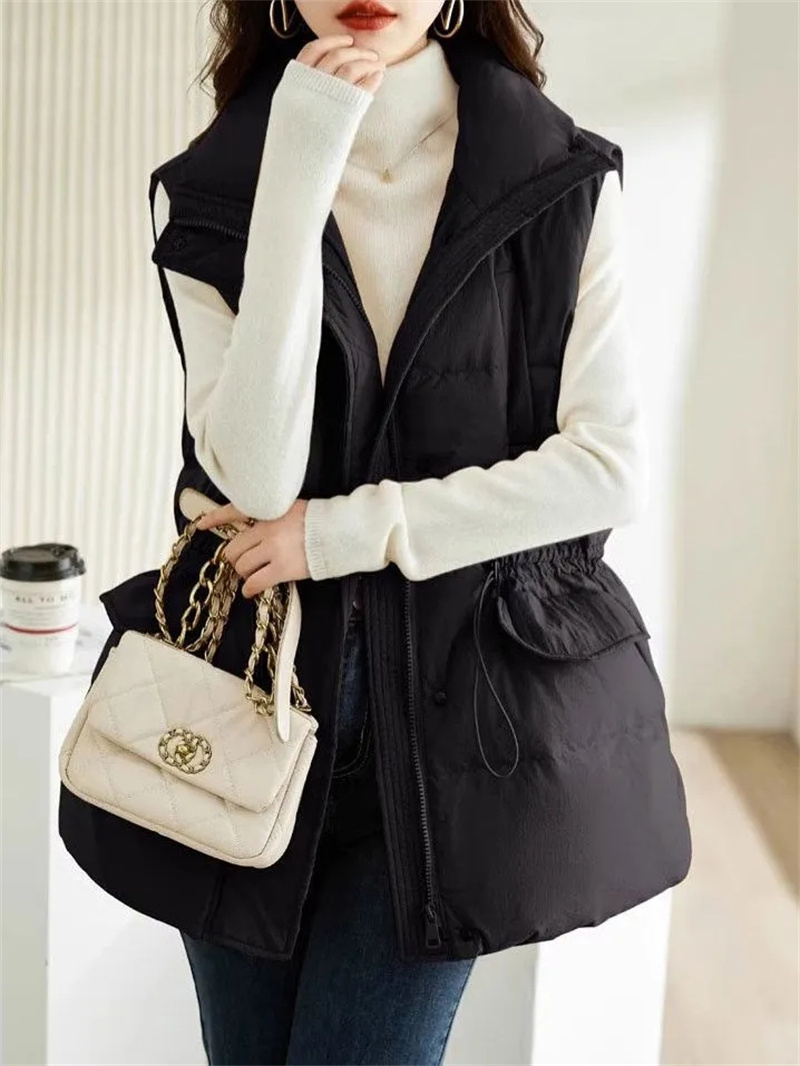 2025 New Women's Medium-length - Puffer Vest Fashion Women avis et prix