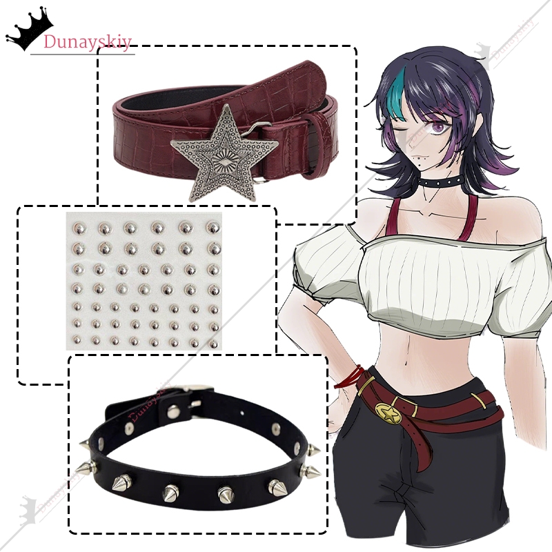 Cosplay Hoshi Kirara Roro JJK  - Belted Shirt Dress avis et prix