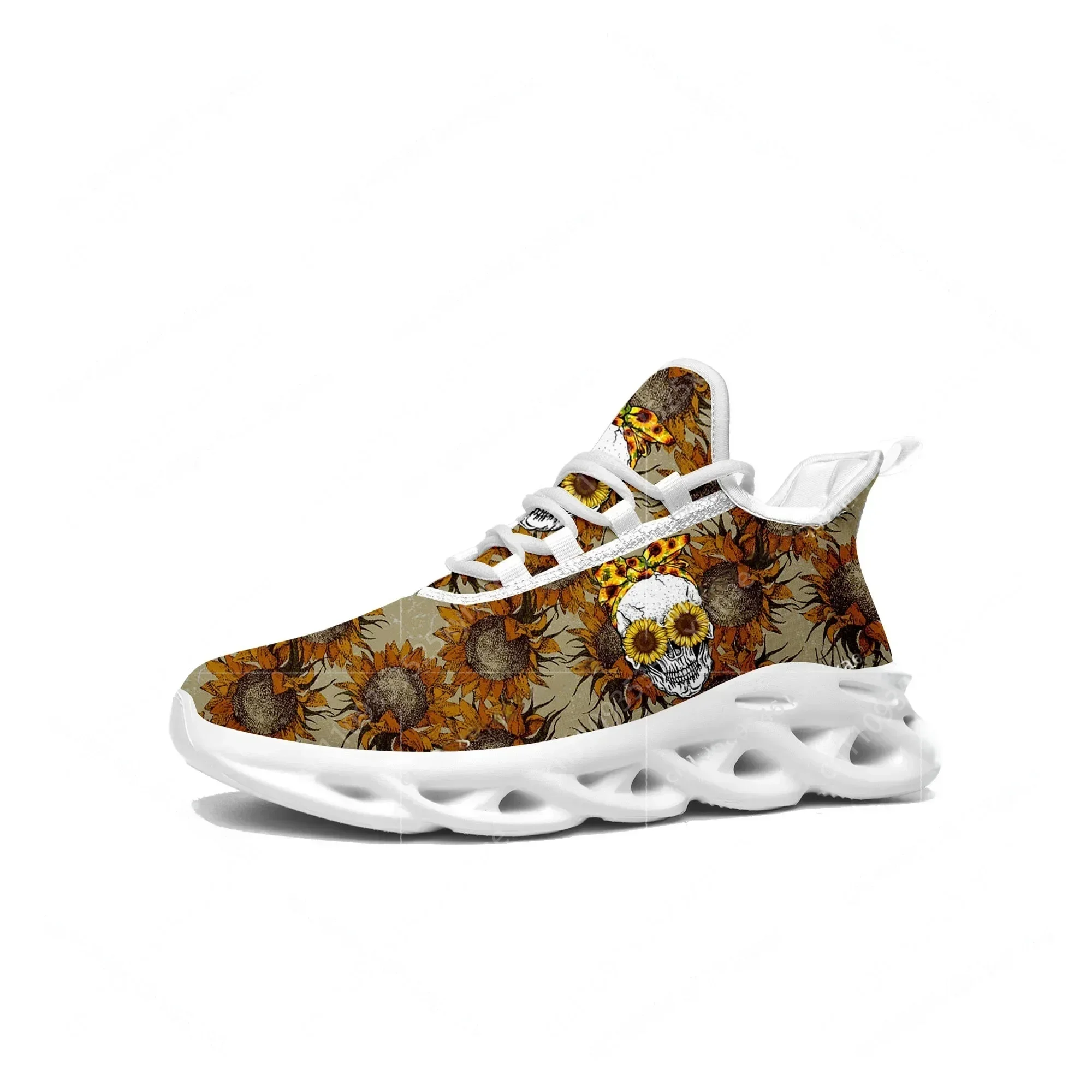 Sunflower Skull Prints Flats S - Women'S Fashion Running Shoes avis et prix