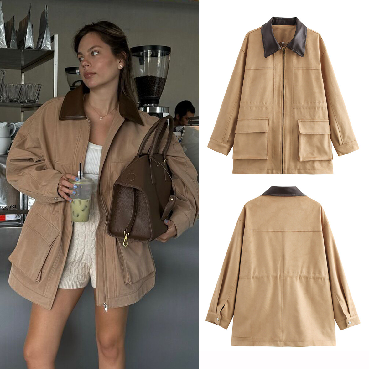 Fashionable Streetwear Trench  - Women'S Fashion Utility Jacket avis et prix